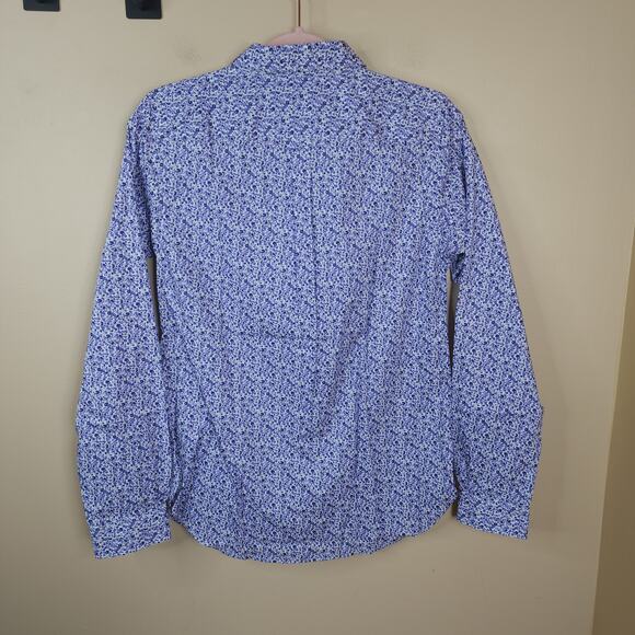 Duluth Trading Co. Women's Wrinklefighter Button Up Shirt Purple Floral Size XS - Picture 6 of 9